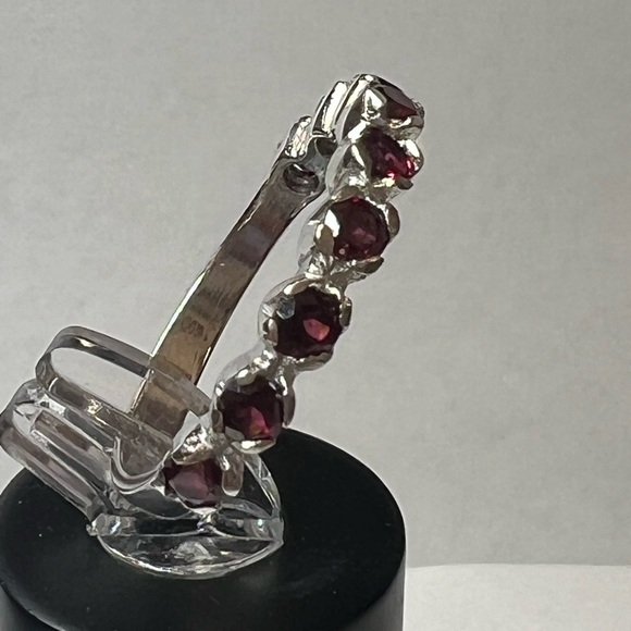 New Real Garnet SS Ring - Picture 4 of 4